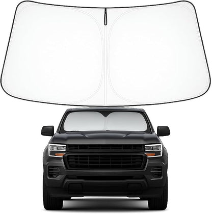 Proadsy Windshield Sun Shade Custom Fit Chevrolet Colorado Pickup Truck 2023 2024 2025 2026 4-Layer Foldable Front Sunshade Protector Sun Visor Blocks UV Rays Keep Car Cooler Accessories