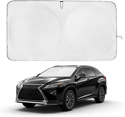 Windshield Sun Shade | Compatible for Lexus RX (2023–2026) | Certified 99.87% UVB & 99.02% UVA Car Sun Shade. Award Winning Sunshade - Patented Technology | Car Shades by Kinder Fluff