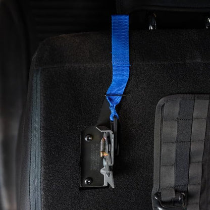 BuiltRight Industries Rear Seat Release for 2009–2025 Ford F-150, F-250, F-350, F-450 & Raptor – SuperCab & SuperCrew - Blue Strap, Made in USA