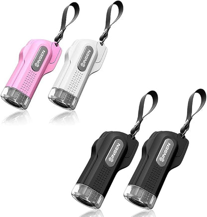 SINSEN Car Safety Hammer, 4 Pack Window Glass Breaker & Seatbelt Cutter, Emergency Keychain, Automotive Escape Kit and Survival Tool