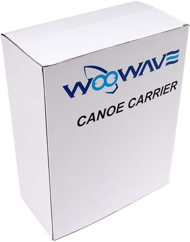 WOOWAVE Kayak Carrier Deluxe Carrier Kit Universal Soft Standard Foam Block for Roof Racks Car-Top Replacement with Tie-Downs, 12 inches