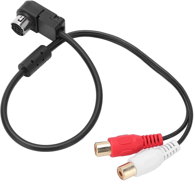 Tbest AUX in Audio Cable Adapter,Car Radio AUX in Audio Cable Adapter Replacement for KCA121B Ainet Player 9887 105 117 9855