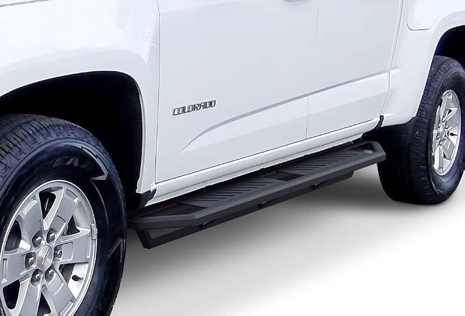 APS 6.5in Side Armor Stainless Steel Running Boards Compatible with Chevy Colorado GMC Canyon 2015-2026 Crew Cab (Nerf Bars Side Steps Side Bars)