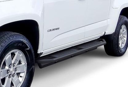 APS 6.5in Side Armor Stainless Steel Running Boards Compatible with Chevy Colorado GMC Canyon 2015-2026 Crew Cab (Nerf Bars Side Steps Side Bars)