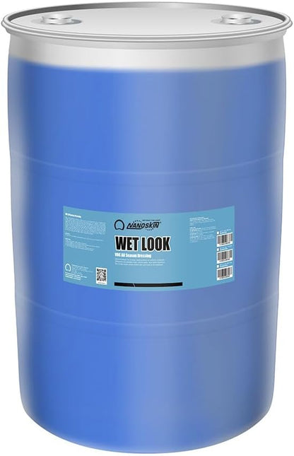 Nanoskin WET LOOK All Season Dressing 55 Gallons -Exterior Rubber & Plastic Solvent Based Dressing for Car Detailing | Produces a Deep, Rich, Long lasting shine | Safe For Cars Trucks, Motorcycles, RV
