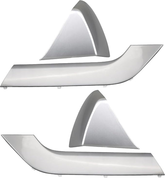 4PCS Door Armrest Cover Trim Kit Front&Rear Left Right Side Door Panel Arm Rest Bezel Set Synthesis Gray Compatible with 2014-2020 Chevy Silverado GMC Sierra Double Cab