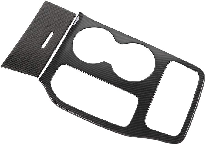 YOCTM for Jeep Grand Cherokee 2016 2017 2018 2019 2020 2021 Interior Accessories Gear Shift Cup Holder Cover Real Carbon Fiber Cup Holder Center Console Trim