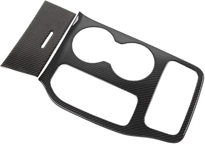 YOCTM for Jeep Grand Cherokee 2016 2017 2018 2019 2020 2021 Interior Accessories Gear Shift Cup Holder Cover Real Carbon Fiber Cup Holder Center Console Trim