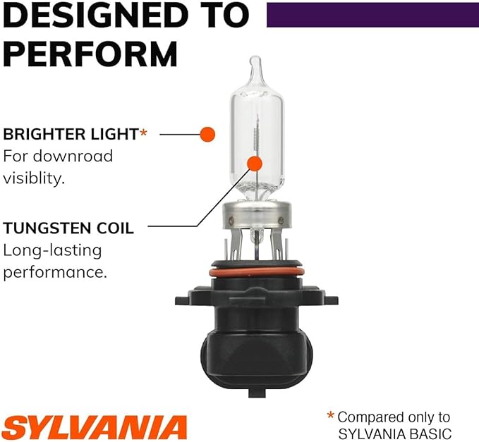 SYLVANIA - 9005 XtraVision - High Performance Halogen Headlight Bulb, High Beam, Low Beam and Fog Replacement Bulb (Contains 1 Bulb)