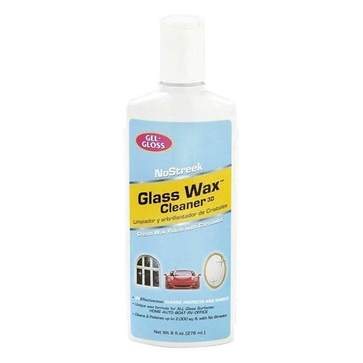GLASS WAX CLEANER 8OZ (A)