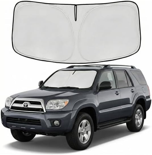Windshield Sun Shade for Toyota 4Runner 2003-2009 Sunshade Front Window Shade Custom Fit 4Runner Accessories Sun Visor Foldable Shade Blocks UV Rays Accessories