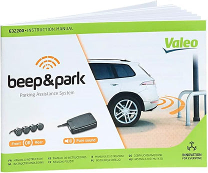 VALEO Beep and Park Parking Assistance Kit with 4 Sensors + 1 Speaker - Front or Rear Mounting 632200