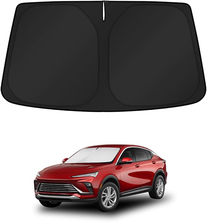 KUST Windshield Sun Shade for GMC Acadia 2024 2025 2026(Fit for Chevrolet Traverse) Window Accessories Shade Sun Visor Cover Foldable Block UV Rays