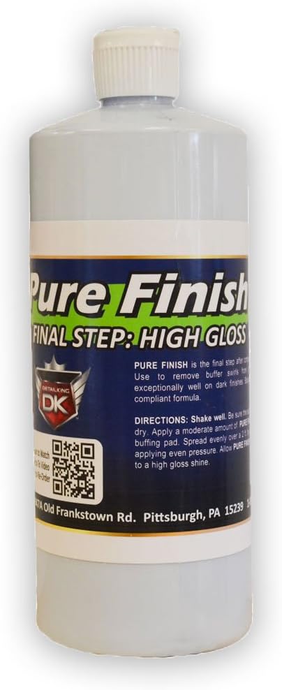 Detail King Pure Finish High Gloss Car Polish - Swirl Remover - 32oz