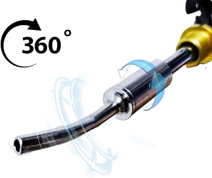 Aluminum Rotate Tube Replacement Part for Z-014 Blowing Gun Black z-020 Car Interior Spraying Cleaning Gun Air Blow Out Tool;Maintenance Rebuild Kit (Aluminium Rotate Tube Pipe)