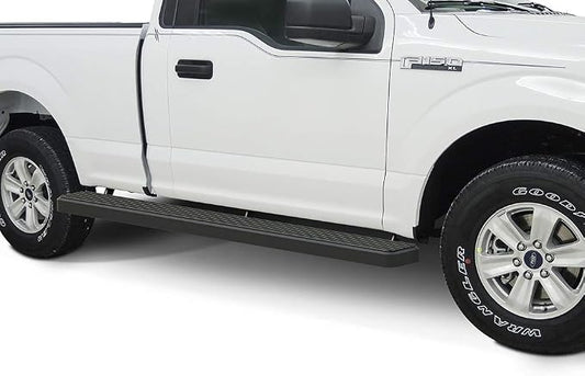APS Wheel to Wheel Running Boards 6in Compatible with Ford F150 2015-2026 Regular Cab 6.5ft Bed & F-250 F-350 Super Duty 2017-2026 (Nerf Bars Side Steps Side Bars)