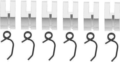 Alipis 6 Sets Metal Clutch Shoe Spring Kit for 1/8 Scale RC Model Cars Upgrade Parts for Engine Car Accessories and Gear Bearing Clutch Shoes
