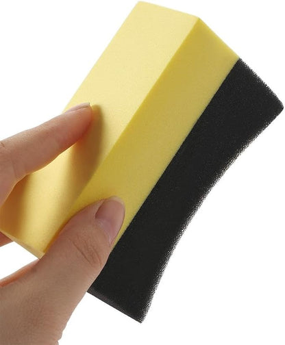6 PCS Tire Applicator Dressing Shine Sponge, Color Polishing Sponge Tire Dressing Applicator Pads for Car Glass Painted Steel Cleaning Tools