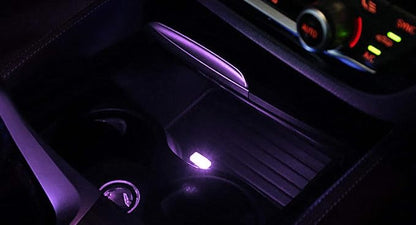 iJDMTOY Purple Magenta USB Plug-in Miniature/Nano LED Car Interior Ambient Accent Lighting Kit