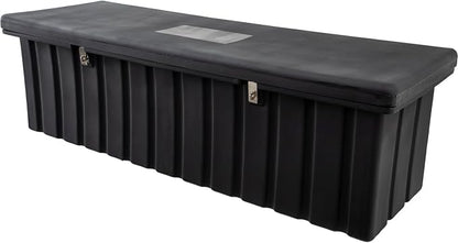 Buyers Products 1712260 Black Poly All-Purpose Storage Chest , 18.8 cu. ft, Made In The USA, Dent-Resistant Lockable Storage Box for Truck, Trailer, Dock, or Deck, High-Density Polyethylene