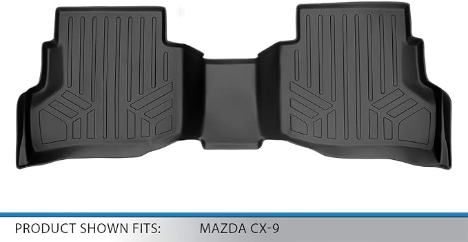 SMARTLINER Custom Fit Floor Mats 2nd Row Liner for 2016-2023 Mazda CX9