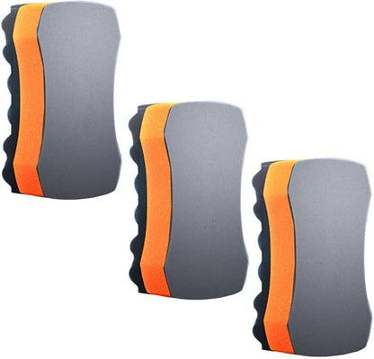 Three Texture Car Wash Sponge - Multi Purpose Bug Remover Scrubbing Side Soft Sea Sponge - Ultra Scrub Car Cleaning Sponges Wash Bucket Accessory - 3Pack