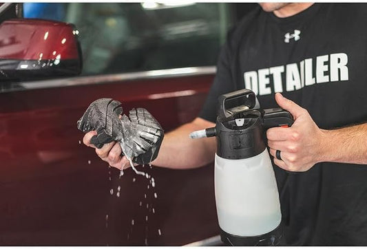 The Rag Company - Ultra Safe Sponge - Latest Foam Technology Safe for All Types of Paint and Wheel Finishes - Easy-to-Hold Ergonomic Grip for Wash Bucket and Rinseless Washing - Dark Grey