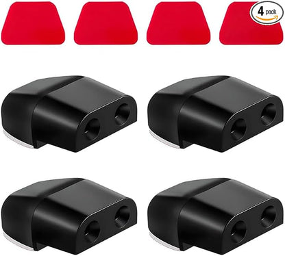 4 PCS Deer Whistles for Car, Auto Deer Warning Whistle Devices with Adhesive Tapes, Animal Alert Horn Save Deer Whistle Avoids Collision for Cars Trucks Motorcycles (Black)