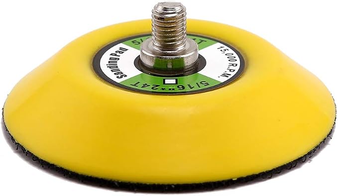 5Pcs 3-Inch Dual Action Backing Plate, 5/16"-24 Thread | 15,000 RPM