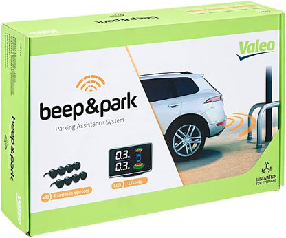 VALEO 632202 - Parking Assistance System - BeepandPark Kit: 8 Sensors + 1 LCD display - Front and Rear Installation