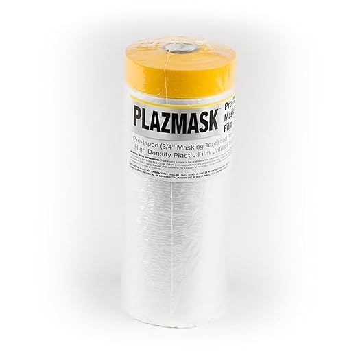 Pre-Taped Masking Film, 9-Feet X 65-Feet