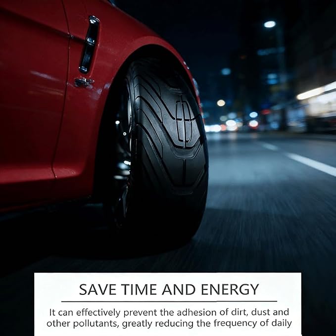 2026 New Tyre Nourish Cream, Tire Nourish Wax Cream for Cars, Tire Wax – Restores Black Gloss, Powerful Wheel Cleaning Refurbish Wax, Tyre Nourish Cream Maintain Luster, for Car Tires (3PCS)