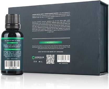 Armour Detail Supply - Armour Quartz Coating - Chemical & Scratch Resistant Coating for Cars, Chrome & Plastic Trim - 30ml