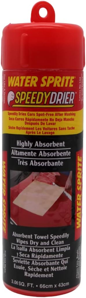 S.M. Arnold Water Sprite Duo Drier-Resistant to Most Chemicals & unharmed by Grease & Oil-Speedily Dries Cars Spot Free After Washing