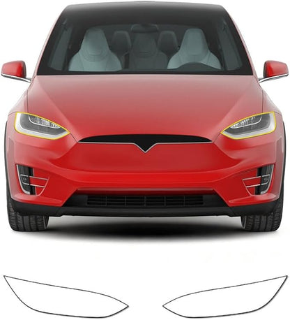 for Tesla Model X 2016-2021 TPU 9Mil Pre-Cut Paint Protection Film Car Vinyl Wrap PPF Transparent Protective Anti-Scratch Self Healing Shield Guard Waterproof Car Wrap Film for Headlight