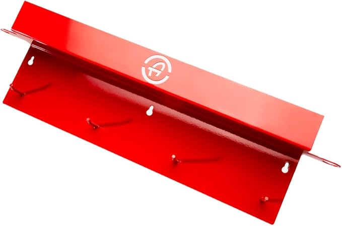 Adam's Polishes Brush Holder All Purpose Garage Shelf - Thick Gauge Steel Construction - Durable, All Metal System Safely Stores Your Detailing Brushes & Tools