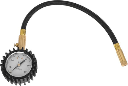 1 Pcs Universal Tire Pressure Gauge 0-60 PSI 2.56Inch Digital Pressure Gauge with Gear Sleeve Tyre Air PSI Meter for Motorcycle SUV Truck
