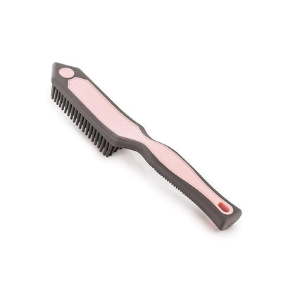 Detail Factory Pet Hair Brush for Car Interior, Rubber Bristle Fur Remover for Carpet, Upholstery, Seats, Cargo Areas & Pet Beds, Light Pink