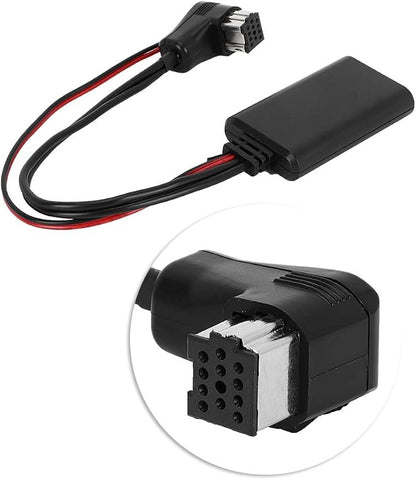 Car Bluetooth Adapter, Black ABS Bluetooth AUX Adapter Car Audio Stereo Module Stereo Jack Adapter Replacement Bluetooth Adapter Fit for Pioneer IP-BUS Input