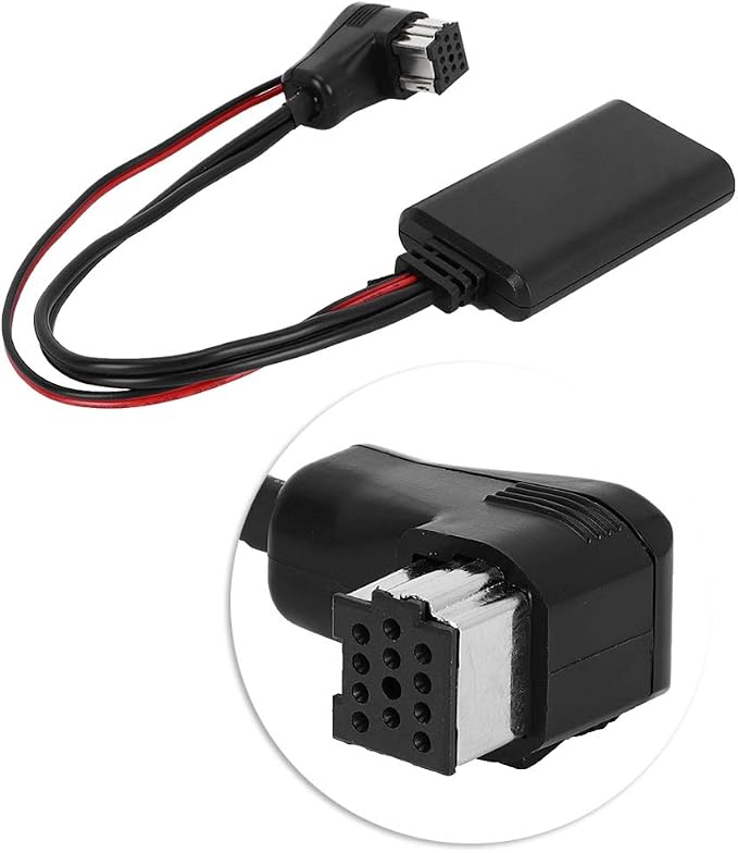 Car Bluetooth AUX Adapter, Auto Car Audio Stereo Module for IP Bus, 12 Pin Plug Car Bluetooth AUX Adapter Module, Universal Car Bluetooth Adapter Module