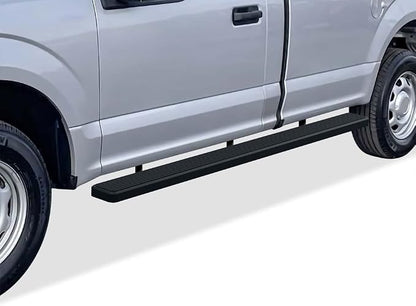 APS Wheel to Wheel Running Boards 5in Compatible with Ford F150 2015-2026 Regular Cab 6.5ft Bed & F-250 F-350 Super Duty 2017-2026 (Nerf Bars Side Steps Side Bars)