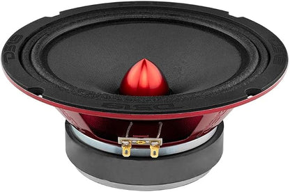 DS18 PRO-X8.4BMPK Mid and High Complete Package - Includes 2X Midrange Loudspeaker 8" and 2X Aluminum Super Bullet Tweeter 1" Built in Crossover - Door Speakers for Car or Truck Stereo Sound System