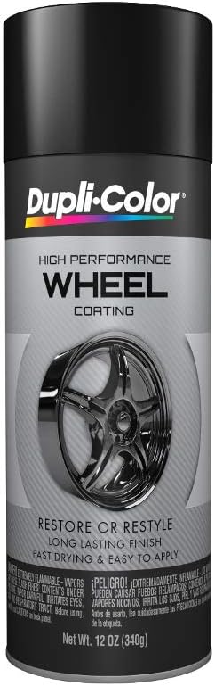 Dupli-Color HWP108 High Performance Wheel Paint - Gloss Black - 12 oz Aerosol Can