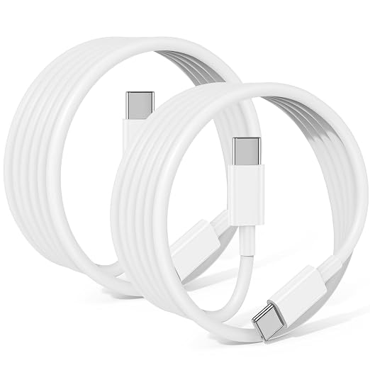 240W USB C to USB C Cable 2-Pack 10FT,Type C Fast Charging Cable for iPhone Air 17 16e 16 15 Pro Plus Pro Max，for Galaxy S25/S24, for iPad Pro/Air/mini, for MacBook Pro/Air and More