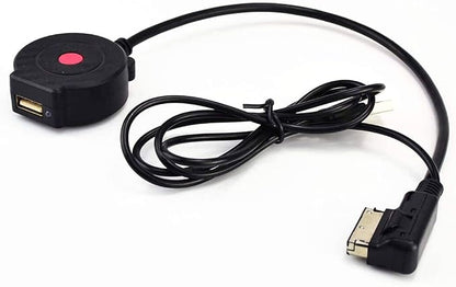 Bl Music Adapter AUX Cable Compatible for A4 A3 A5 A1 A3 A4 A8 Q5 Q7 S4 S5 V.W for AMI MDI 2G