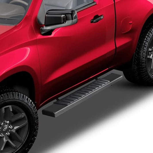 6 inches Regular Running Boards Compatible with 2019-2026 Chevy Silverado/GMC Sierra 1500, 2019-2026 2500/3500 Regular/Standard/Single Cab Side Steps Nerf Bars Black