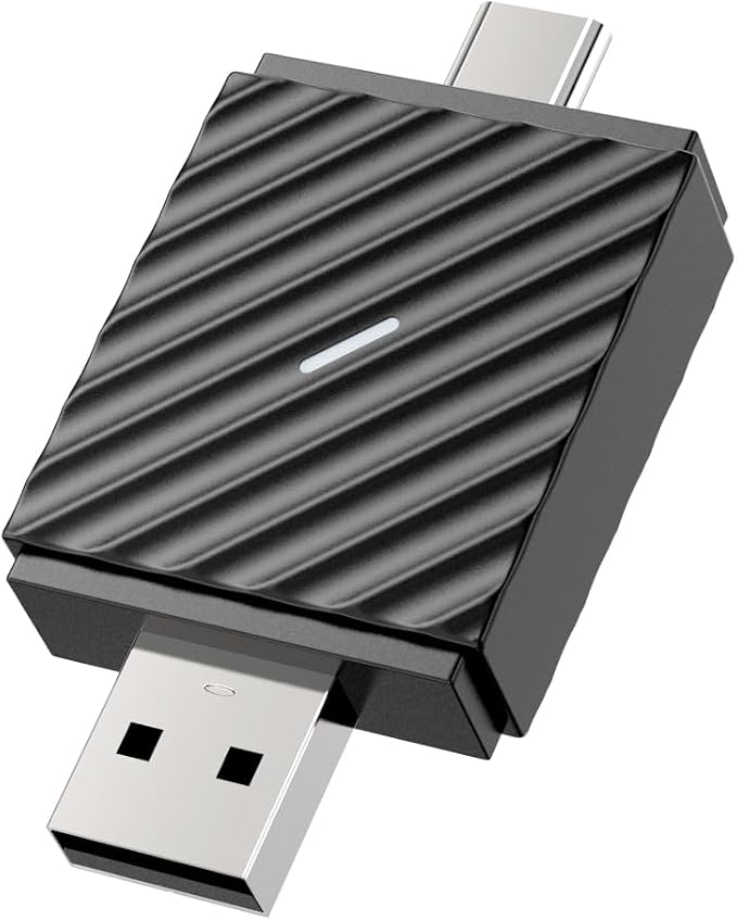 Wireless CarPlay Converter - Effortless Plug-and-Play USB Adapter for iPhone - Fast Automatic Connection, No Delay, Converts Wired to Wireless for Seamless Music & Navigation Experience for 2016+ Cars