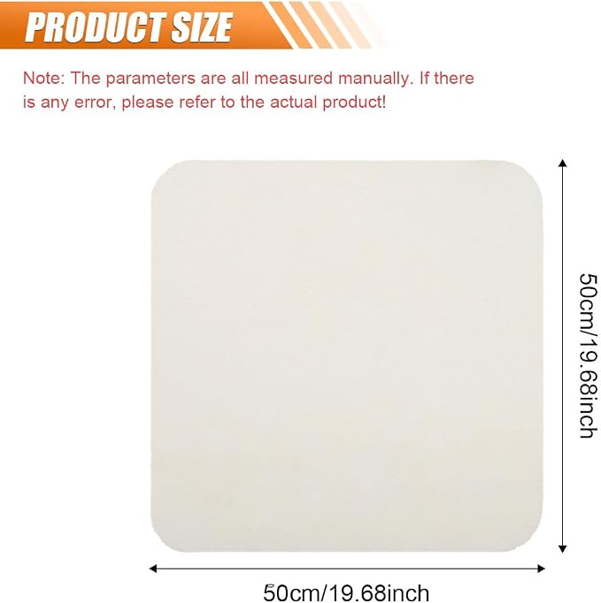 Chamois Cloth for Car, Natural Shammy Car Drying Towel, 19.68'' X 19.68''(2.7 sq ft) Absorbent Fast Drying Cleaning Cloth for Car Wash, Glass, Paint Care, Mirrors, Windows (Square)