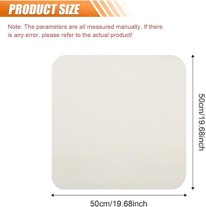 Chamois Cloth for Car, Natural Shammy Car Drying Towel, 19.68'' X 19.68''(2.7 sq ft) Absorbent Fast Drying Cleaning Cloth for Car Wash, Glass, Paint Care, Mirrors, Windows (Square)