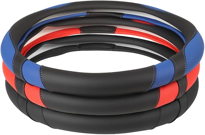 West Llama Customized Auto Car Steering Wheel Cover for Honda (Black)